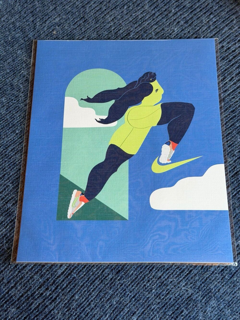 Kelly Anna Nike Figure in Motion Art Print